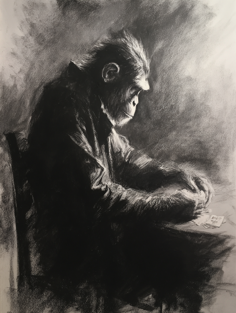 Charcoal drawing