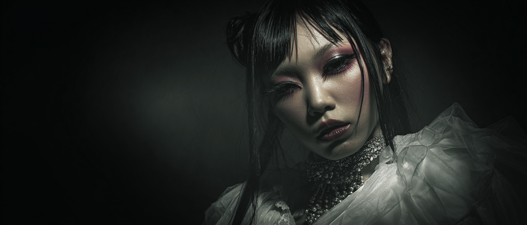 Asian goth portrait