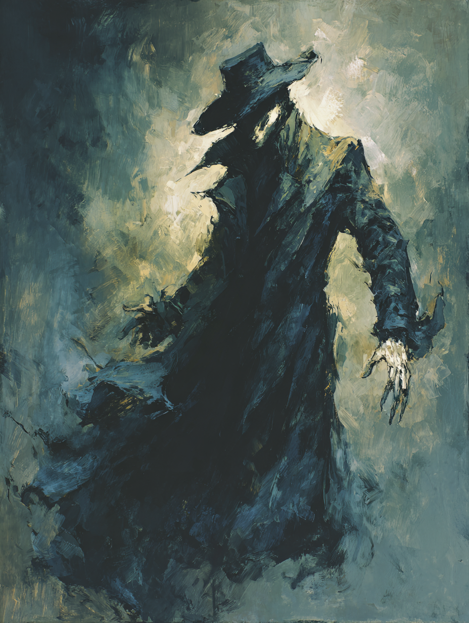 Mysterious boeman figure